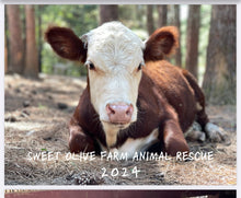 Load image into Gallery viewer, Sweet Olive Farm Animal Rescue 2024 Calendar