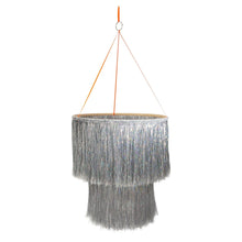 Load image into Gallery viewer, Silver Tinsel Chandelier