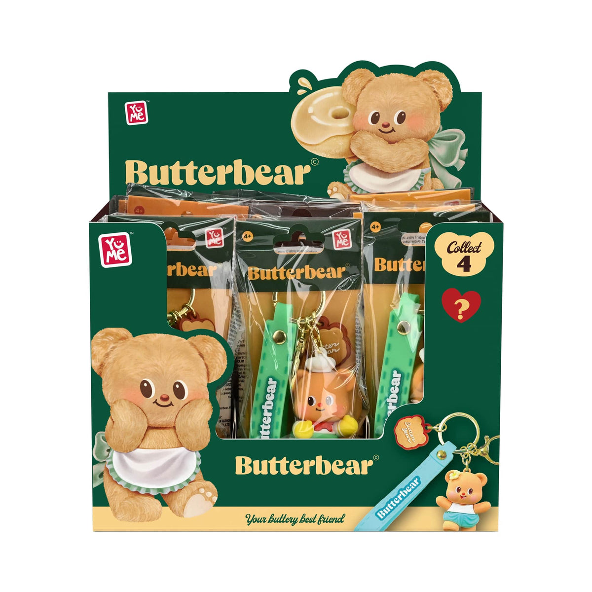 Butterbear Keychain and Strap | YuMe - TREEHOUSE kid and craft