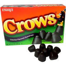 Crows- Licorice Flavored Gumdrops