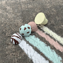 Load image into Gallery viewer, Handmade Sidewalk Chalk | Ice Cream Cones