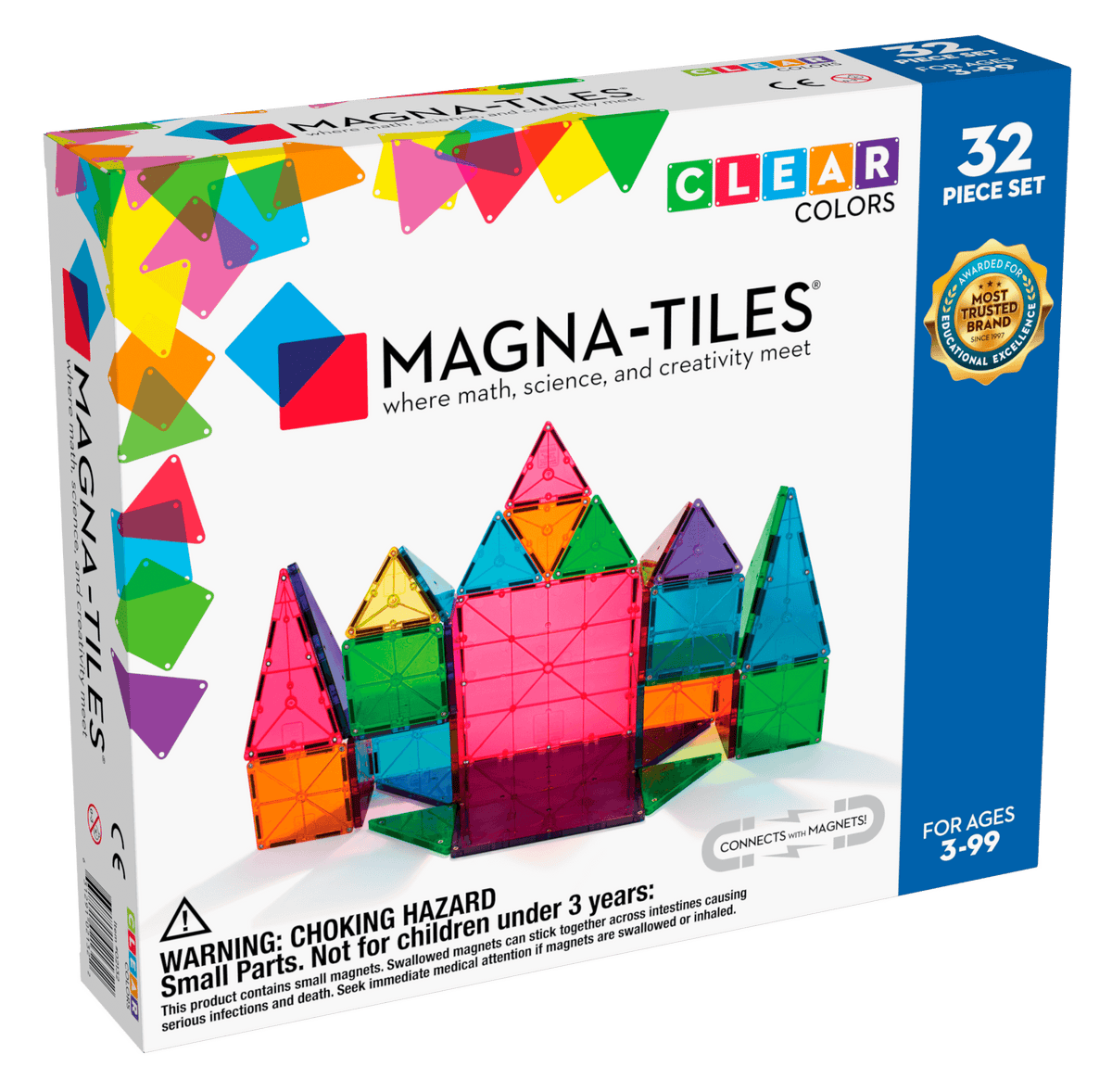 Classic Clear 100 pc Set  Magna-Tiles - TREEHOUSE kid and craft