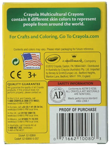 crayola multicultural crayons 8 pack – A Paper Hat