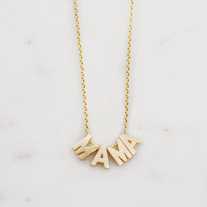 Mama Necklace (Silver & Gold) - TREEHOUSE kid and craft