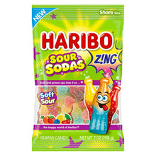 Load image into Gallery viewer, Haribo Sour Sodas Gummies
