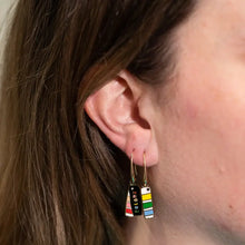 Load image into Gallery viewer, Yellow Owl Drop Earrings