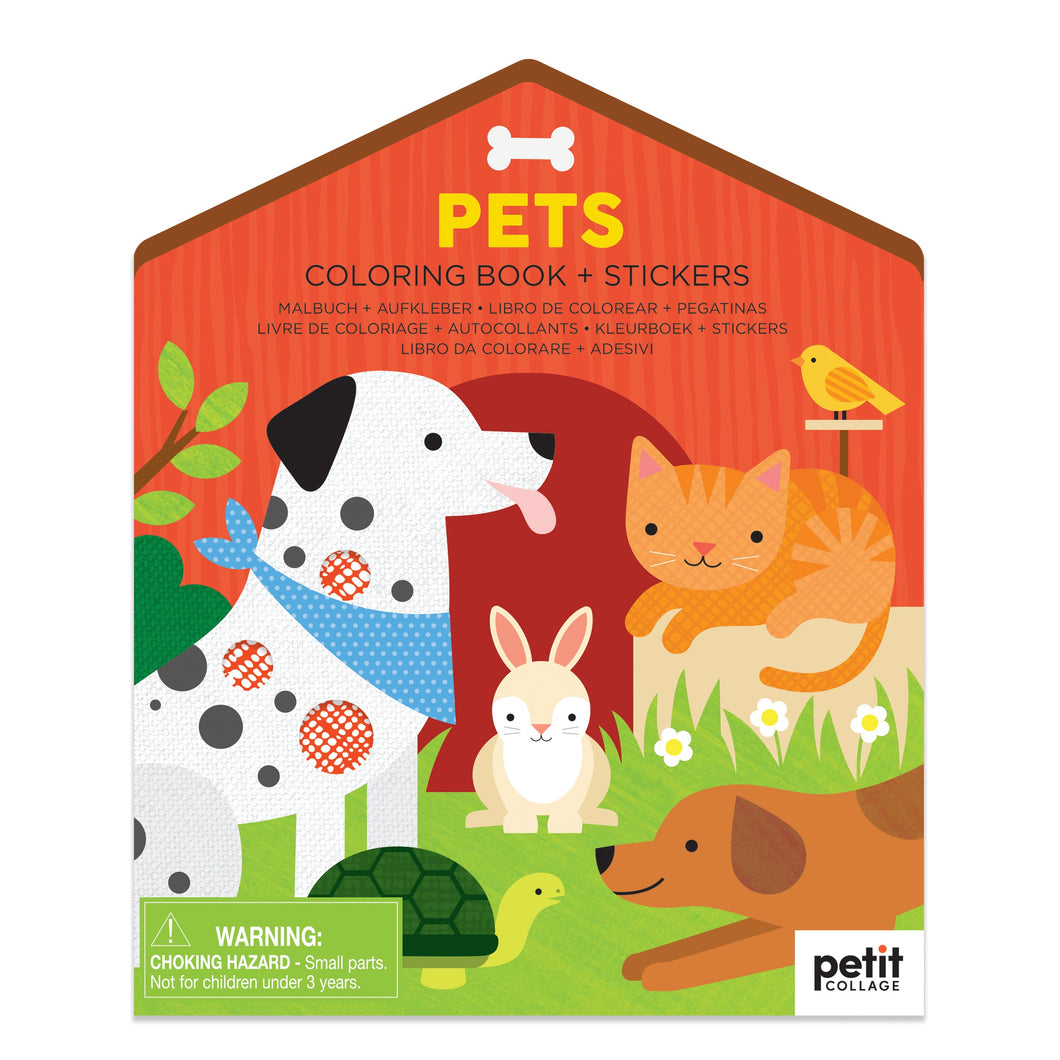 Pet Coloring Book w/ Stickers