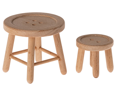 Maileg table and stool set