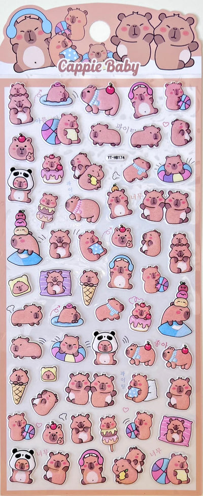 Capybara Vol.7 Puffy Stickers