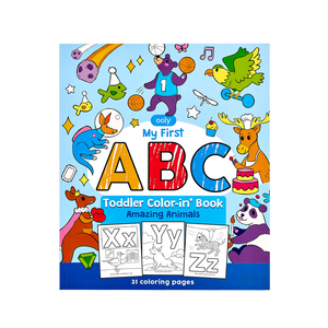 ABC: Amazing Animals | Toddler Color-In' Book