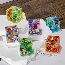 Load image into Gallery viewer, COLOR CUBE COMBO FLOATY KEY CHARM