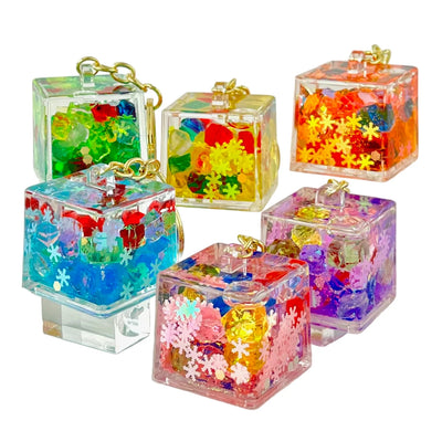 COLOR CUBE COMBO FLOATY KEY CHARM