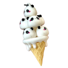 Load image into Gallery viewer, Panda Cone Family Keycharm