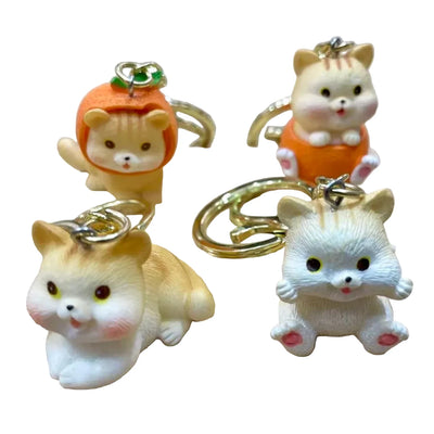 Orange Cat Keychain