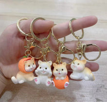 Load image into Gallery viewer, Orange Cat Keychain