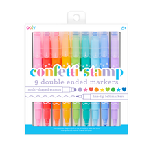 Load image into Gallery viewer, Confetti Stamp Double Ended Markers
