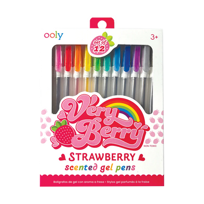 Very Berry Strawberry Scented Gel Pens