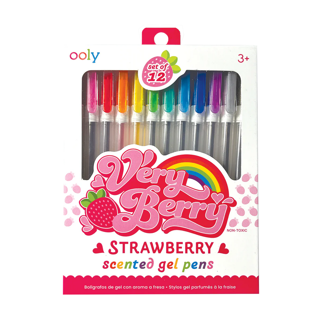 Very Berry Strawberry Scented Gel Pens