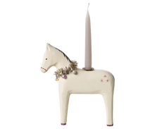 Load image into Gallery viewer, Wooden Horse Candle Holder