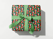 Load image into Gallery viewer, Fleurty Girl Retro Floral Wrapping Paper - Rolled Set of 3 Sheets