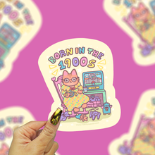 Load image into Gallery viewer, Turtle's Soup - Born In The 1900's Millennial Nostalgia Vinyl Sticker