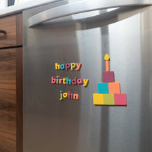 Load image into Gallery viewer, Soft Magnetic Letters| 1" Rainbow LC