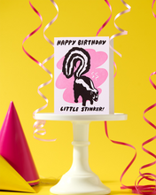 Load image into Gallery viewer, Letterpress Birthday Card - Little Stinker (Skunk)