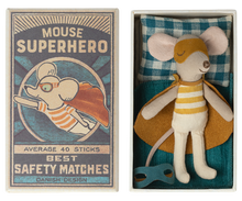Load image into Gallery viewer, Superhero Mouse in Matchbox | Little Brother