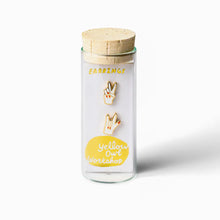 Load image into Gallery viewer, Yellow Owl Stud Earrings