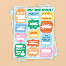 Load image into Gallery viewer, Kids' Book Plate Sticker Sheets