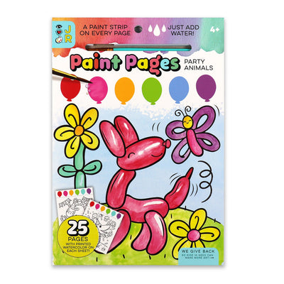 IHEARTART JR PAINT PAGES- PARTY ANIMALS