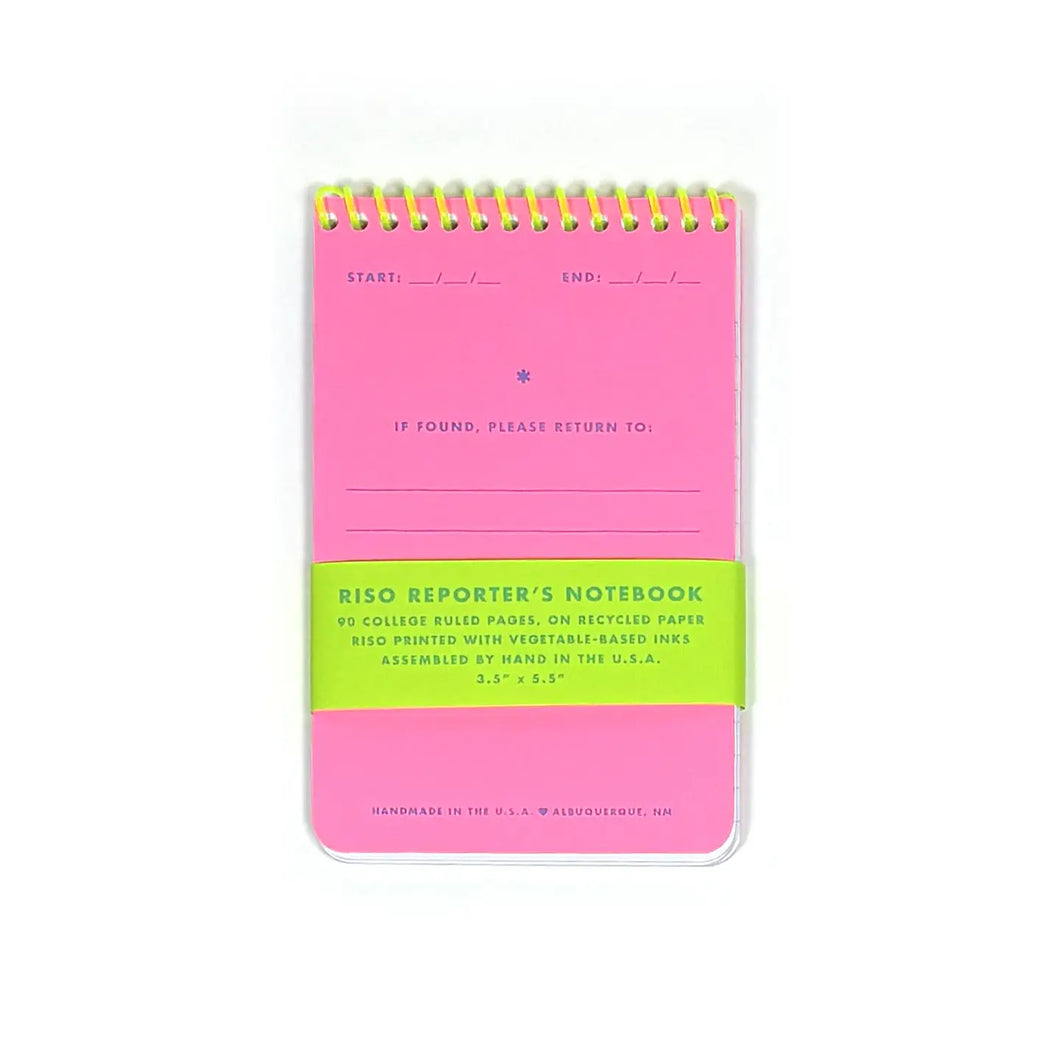 Risograph Reporter's Notebook