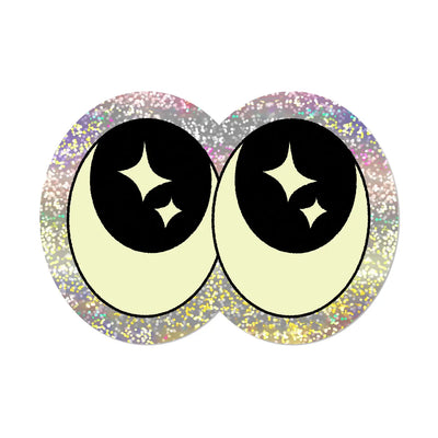 Eyeball Glitter Sticker