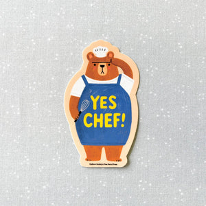 Yes Chef Bear Vinyl Decal Sticker