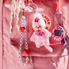 Load image into Gallery viewer, Monchhichi Cherry Blossom Keychain