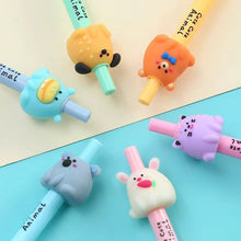 Load image into Gallery viewer, Round Animal Retractable Gel Pens