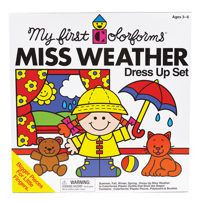 My First Colorforms | Miss Weather Dress Up Set