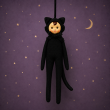 Load image into Gallery viewer, Lucky Luna Spooky Sidekick | Halloween Elf Ornament