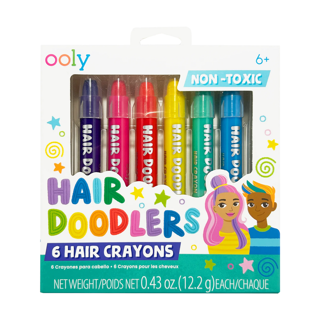 Hair Doodlers Hair Crayons - Set of 6