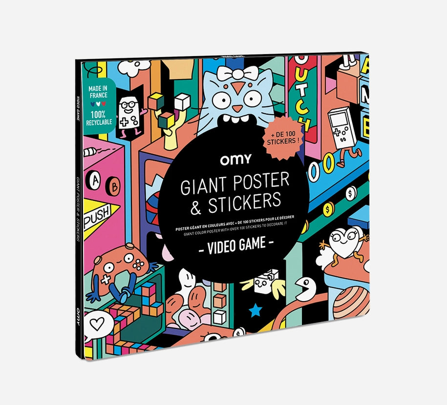 Giant Poster and Stickers | Video Game