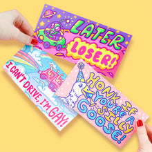 Load image into Gallery viewer, Turtle's Soup - Honk If You're A Silly Goose Cute Vehicle Bumper Sticker