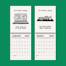 Load image into Gallery viewer, 2027 illustrated wall calendar: in a perfect world