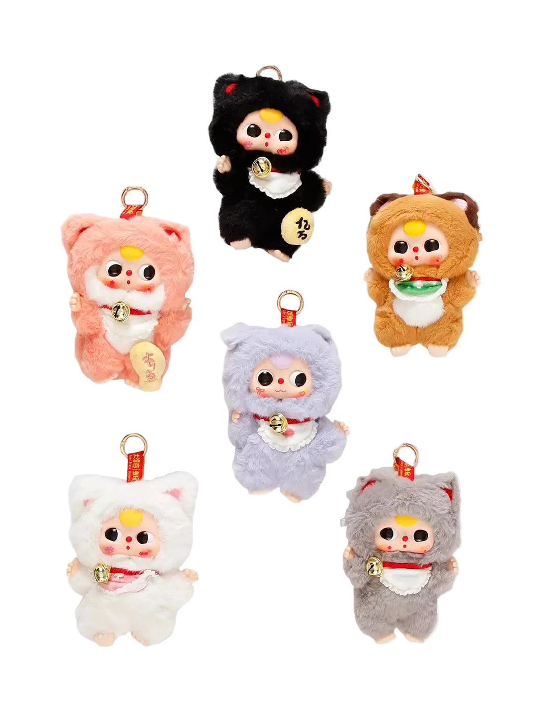 babythree Billionaire Cat 招き猫 ぬいぐるみ 全6種 Baby Three Billionaire Cat Blind Box - TREEHOUSE kid and craft