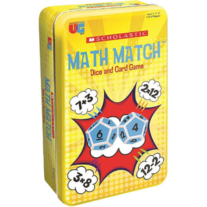 Math Match Dice and Card Game