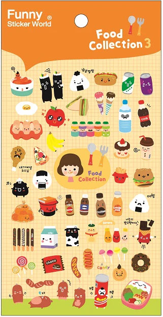 Food Collection 3 Gel Sticker