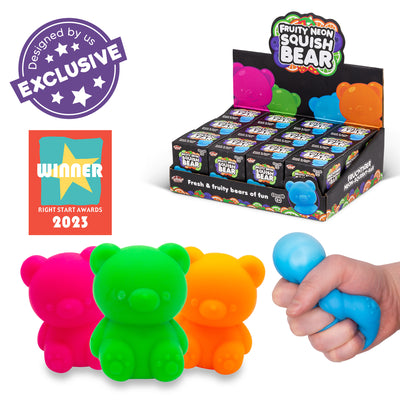 Fruity Neon Squish Bears - Scrunchems