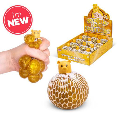 Squishy Mesh Pet Golden Bear - Scrunchems