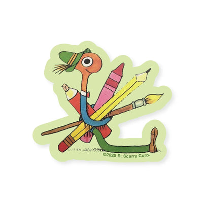 Lowly Worm Art Sticker