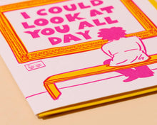 Load image into Gallery viewer, Letterpress Card - Could Look at You All Day