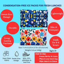 Load image into Gallery viewer, Gel Ice Packs in Fabric Sleeves 2-Pack - Floral Prints